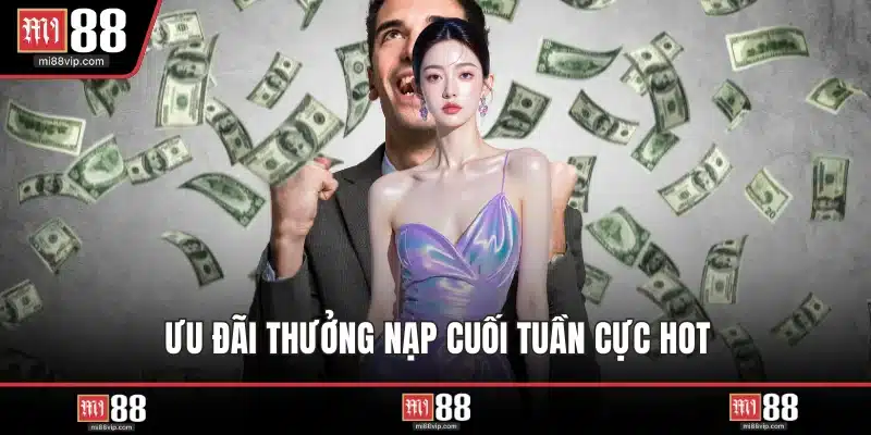 Ưu đãi thưởng nạp cuối tuần cực hot